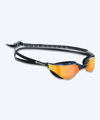 Watery Schwimmbrille - Instinct Mirror - Schwarz/gold