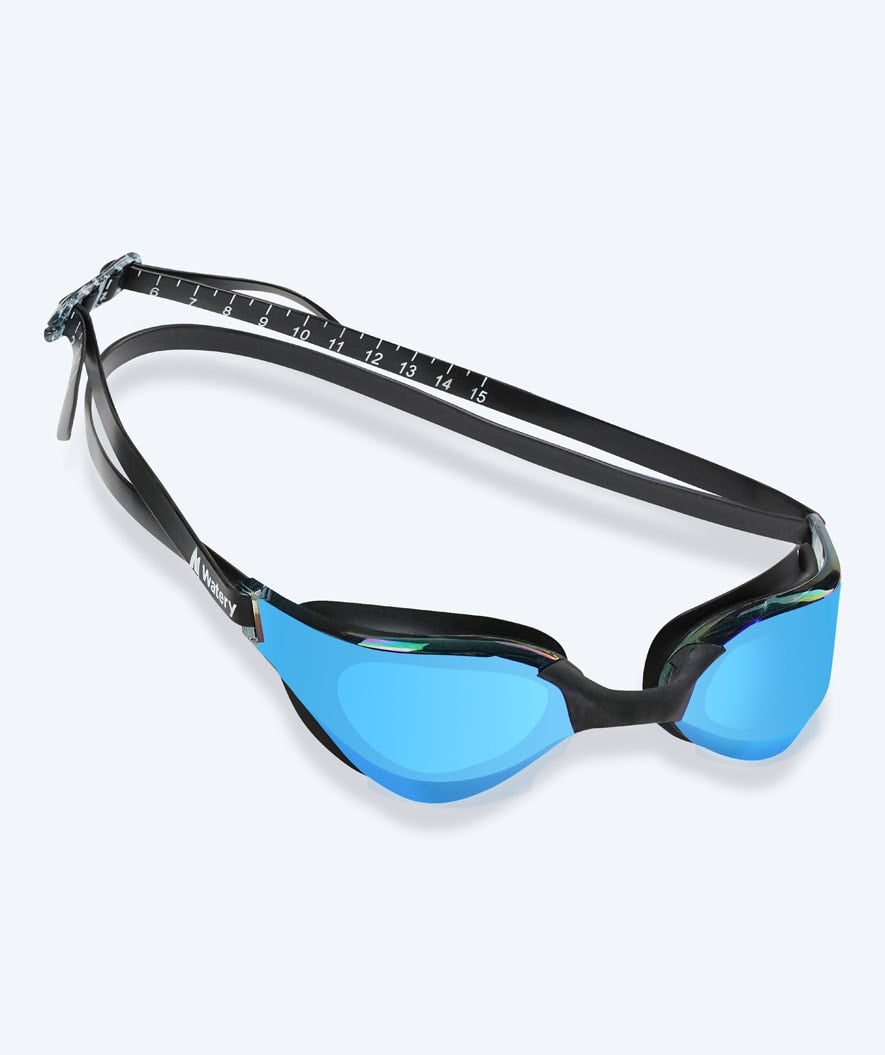 Watery Schwimmbrille - Instinct Mirror - Schwarz/blau