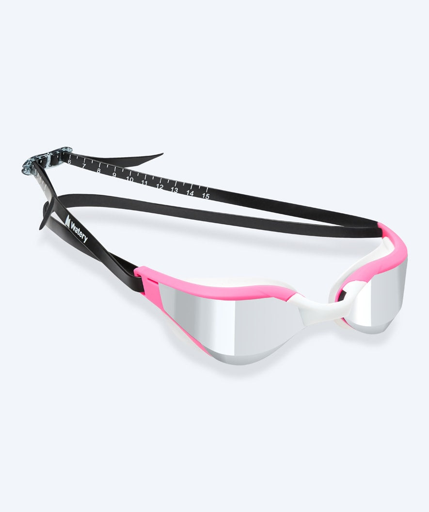 Watery Schwimmbrille - Instinct Ultra Mirror - Pink/silber