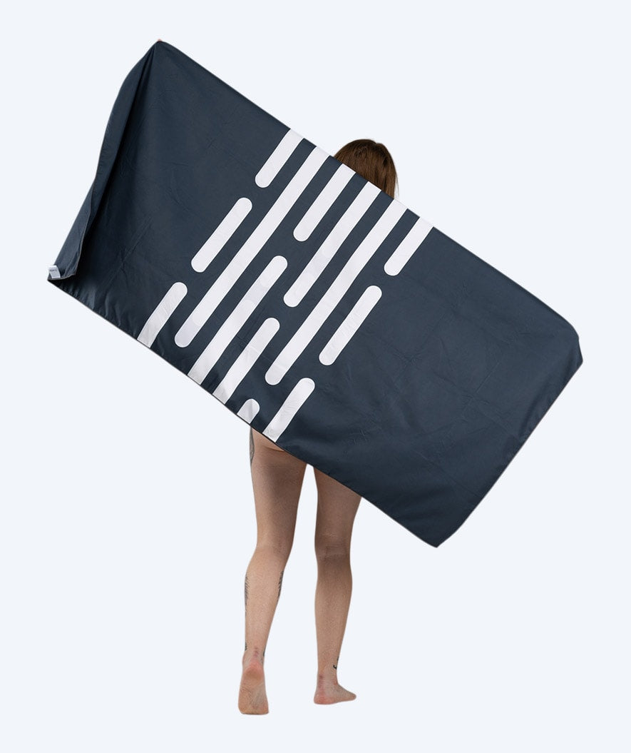 Watery Mikrofaser Badehandtuch (160 x 80 cm) - Eco Nebraska - Dunkelblau