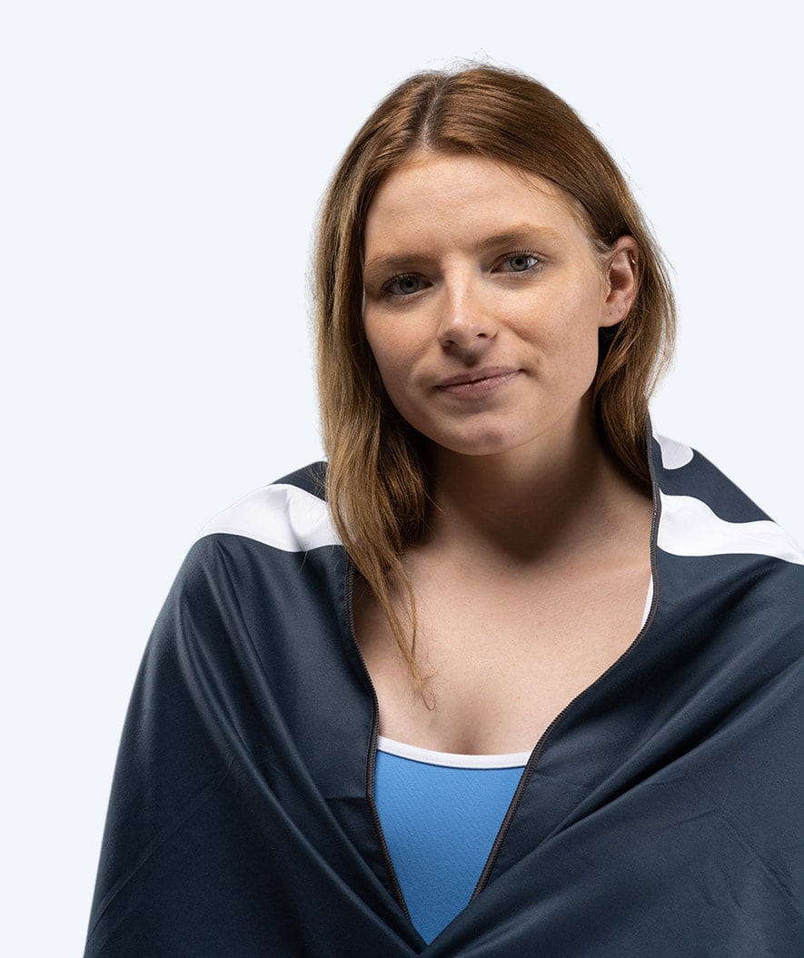 Watery Mikrofaser Badehandtuch (160 x 80 cm) - Eco Nebraska - Dunkelblau