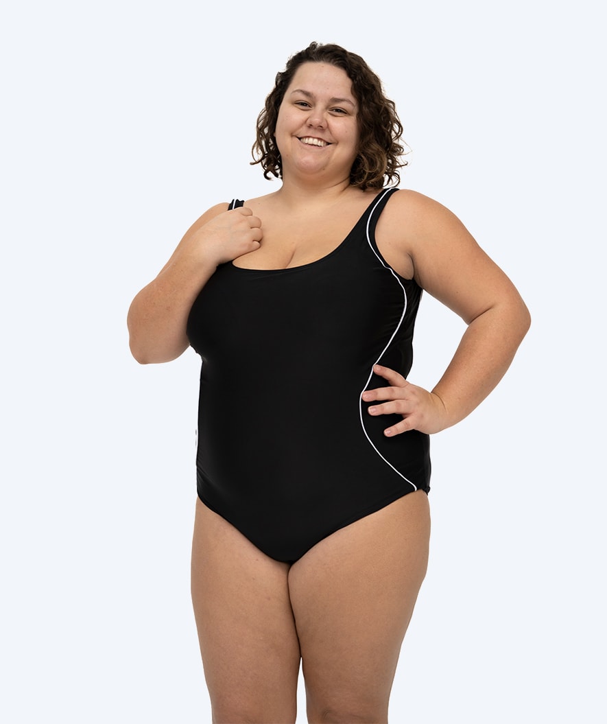 Watery Badeanzug in große Größen für Damen - Marilla - Schwarz
