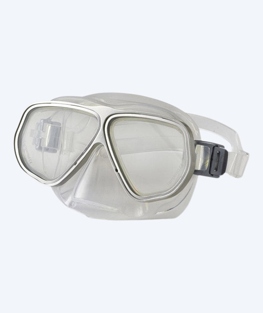 Primotec Tauchermaske mit Stärke - M100 Vista (+1.0 bis +4.0) - Silber