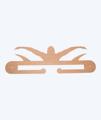 Watery Medaillenhalter für Schwimmer (Schmetterling) - Holz