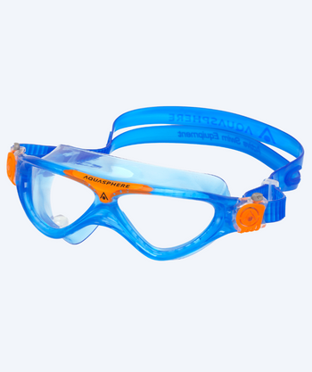 Aquasphere Taucherbrille für Kinder (6-15) - Vista - Dunkelblau (klare Sichtscheiben)