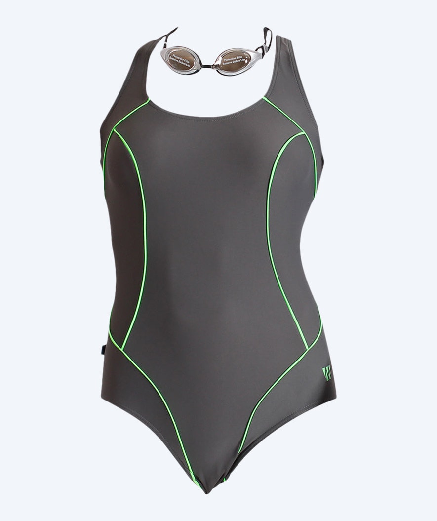 Mirou Badeanzug in großen Größen für Damen - Apex X-Back 241X - Schwarz