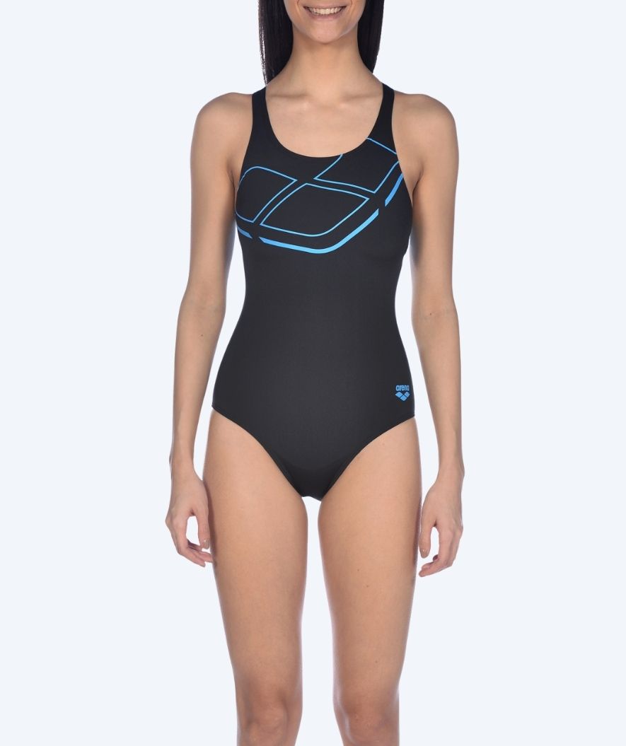 Arena Badeanzug für Damen - Essentials Swim Pro - Schwarz/Blau