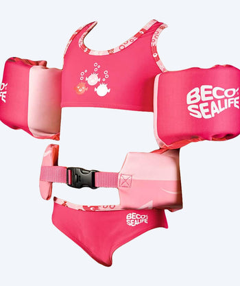 Beco Schwimmhilfe-Set (Schwimmgürtel und -flügel) für Kinder (2-6 Jahre) - Sealife - Pink
