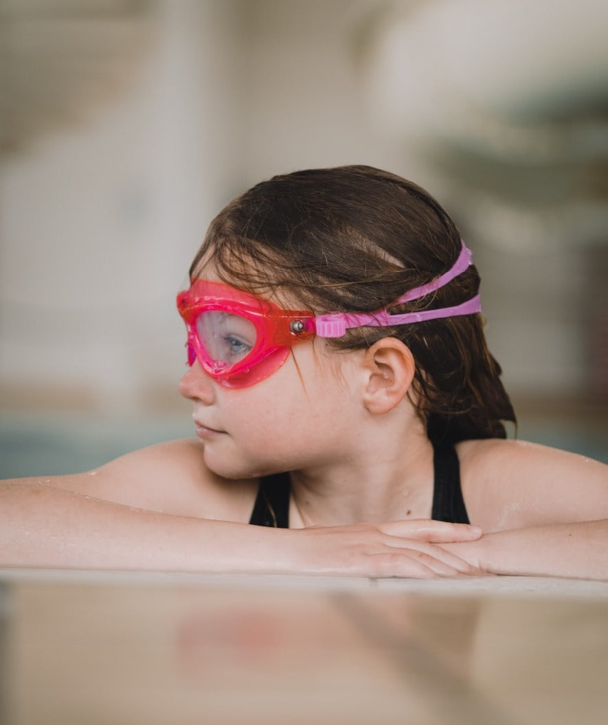 Watery Schwimmbrille für Kinder - Mantis 2.0 - Atlantic Rosa/klar