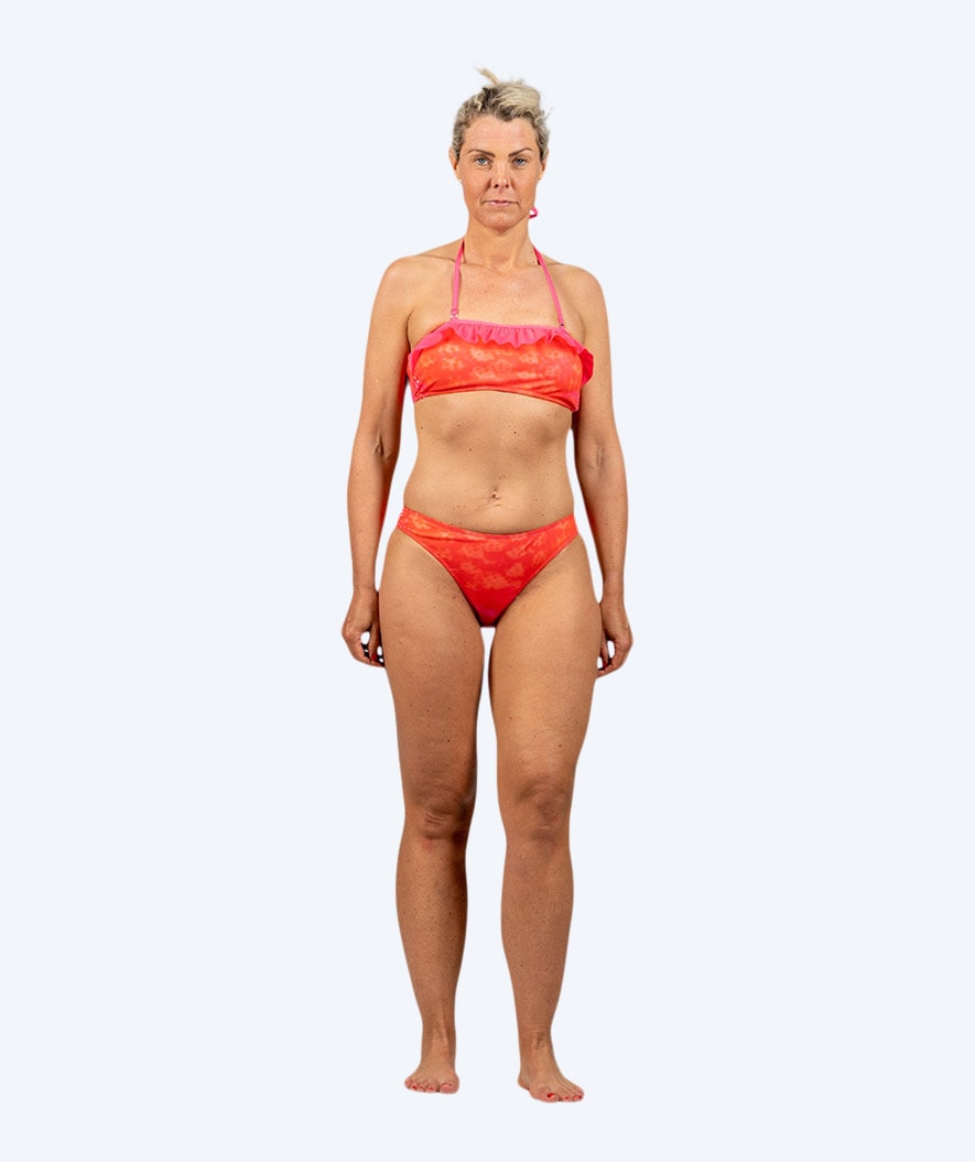 Watery Meerjungfrau-Bikini für Damen - Set - Orange Twist