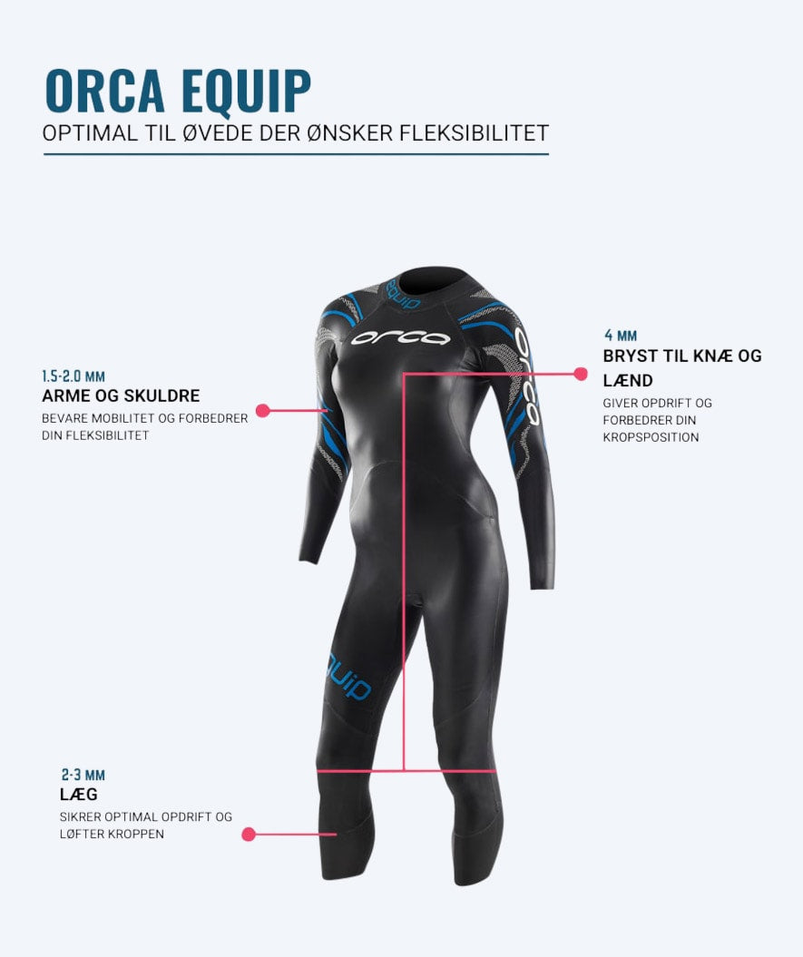 Orca Neoprenanzug für Damen - Equip - Schwarz/blau