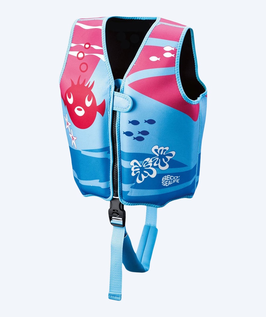 Beco Schwimmweste für Kinder (1-6 Jahre) - Sealife - Hellblau/Rosa