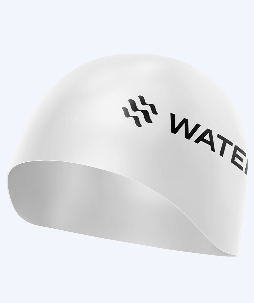Watery Wettkampf Schwimmkappe - Signature Dome - Weiß