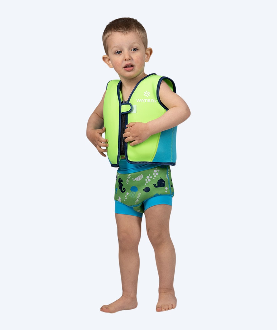 Watery Schwimmweste für Kinder (2-8 Jahre) - Basic - Grün