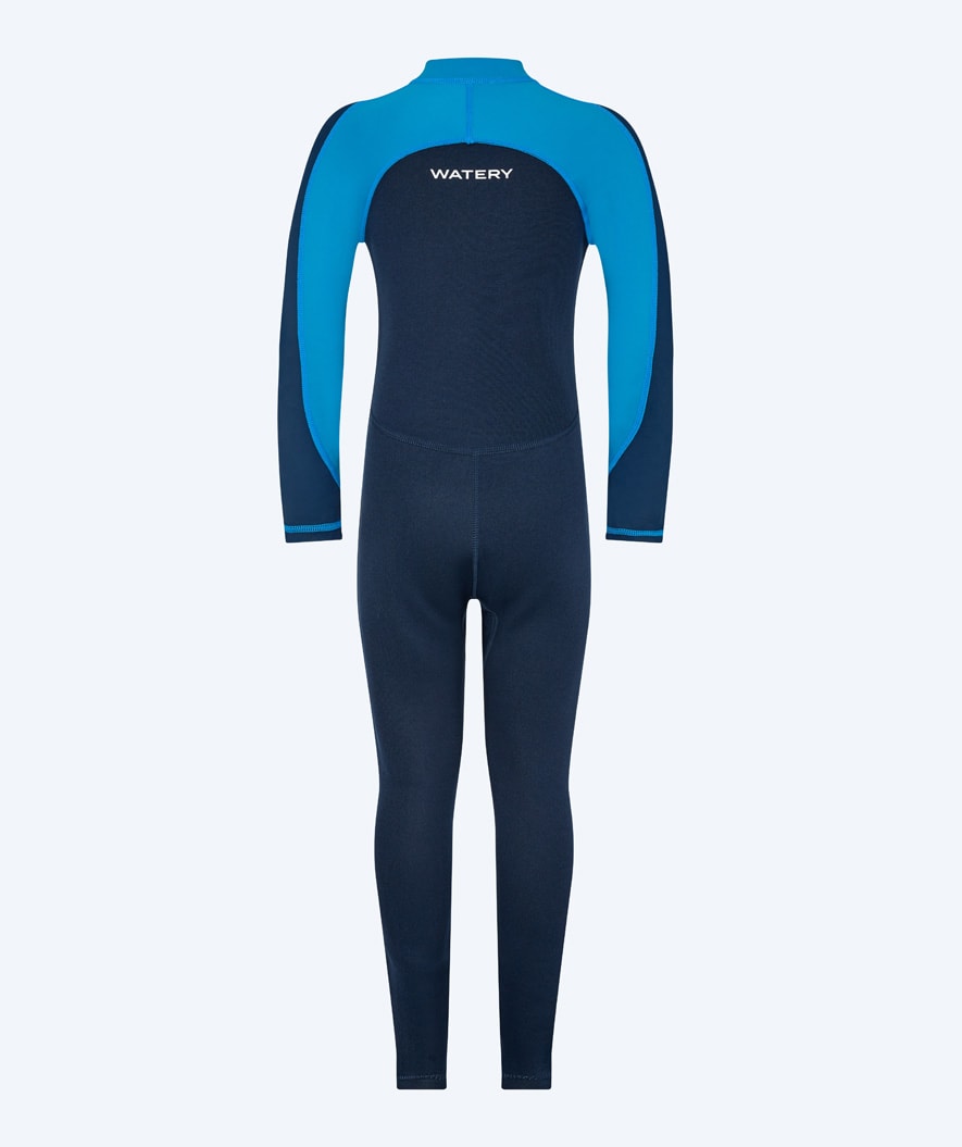 Watery Neoprenanzug für Kinder - Calypso Full-Body - Blau/dunkelblau