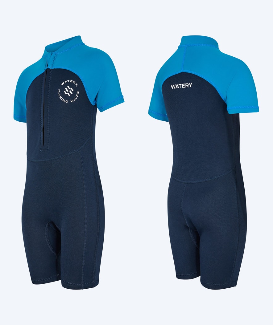 Watery UV Anzug für Kinder - Calypso Shorty - Dunkelblau