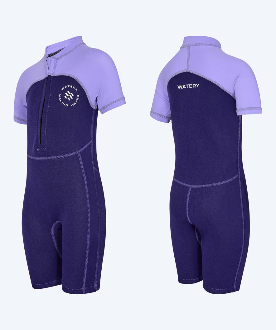 Watery UV Anzug für Kinder - Calypso Shorty - Lila