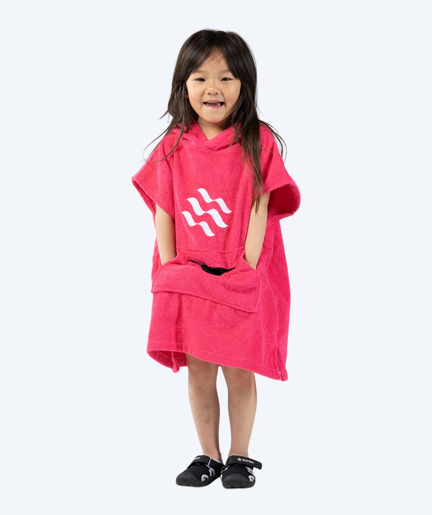 Watery badeponcho für Kinder - Bomuld - Pink