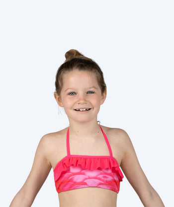 Watery Meerjungfrau Bikini Top für Mädchen - Pink Blush