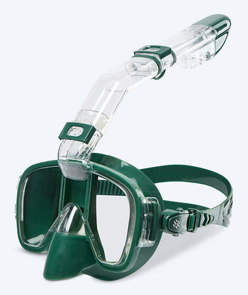 Watery Vollgesichts-Tauchmaske für Erwachsene - Pearl - Dunkelgrün