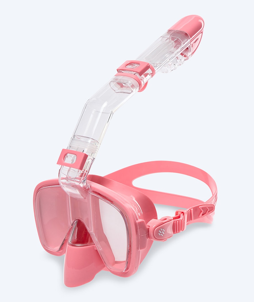 Watery Vollgesichts-Tauchmaske für Kinder - Pearl - Pink