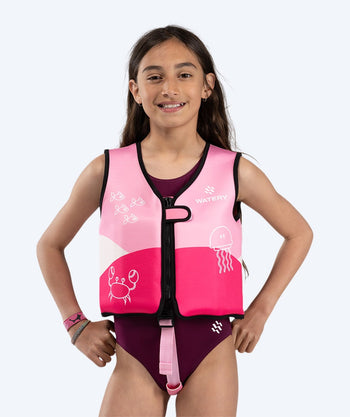 Watery Schwimmweste für Kinder (1-6) - Active - Atlantic Pink