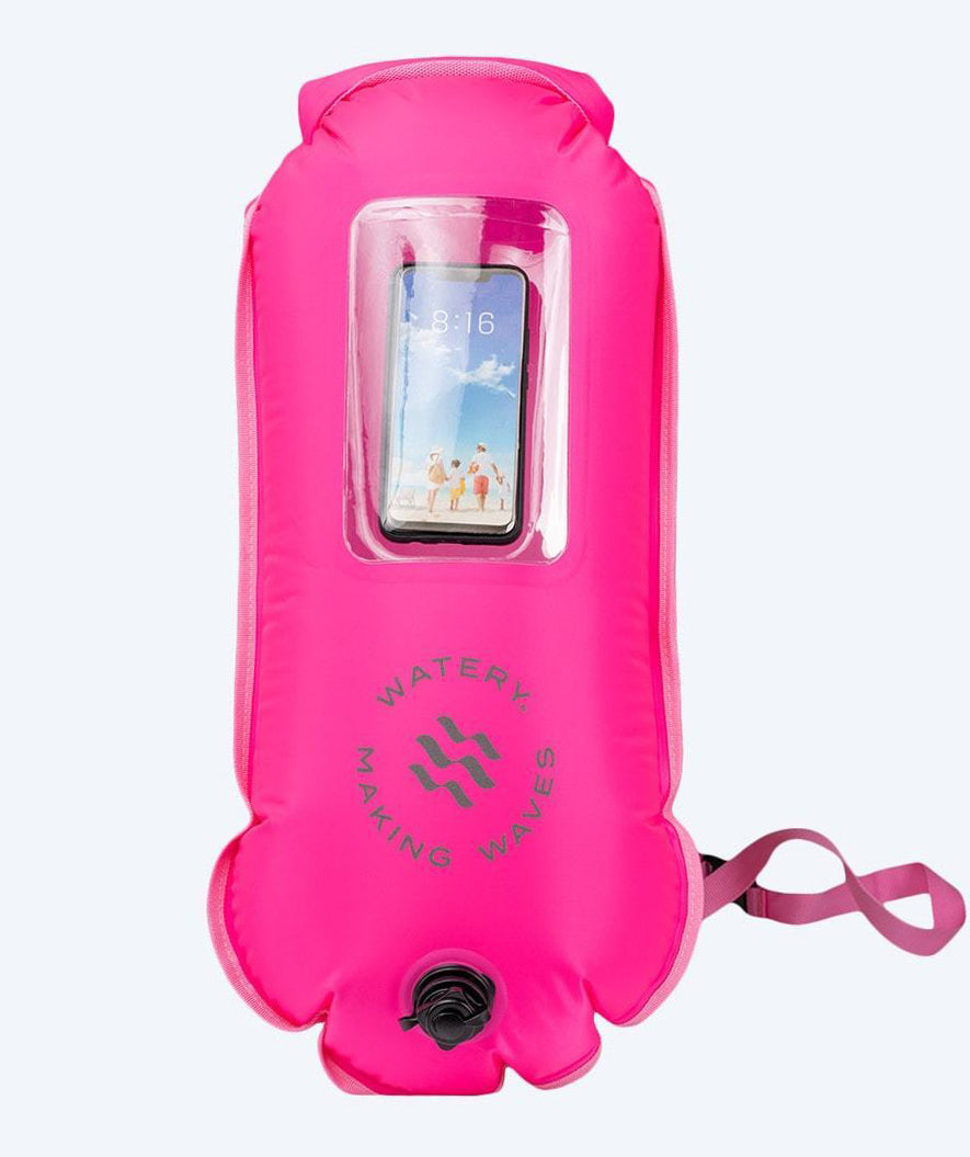 Watery Schwimmsack - mit Handyhülle 28L - Pink