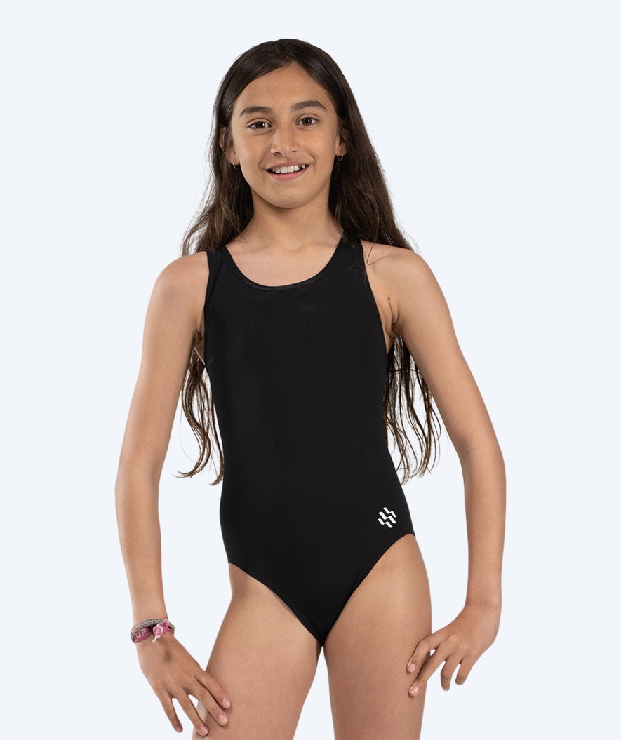 Watery Badeanzug für Mädchen - Eco Poolparty - Schwarz