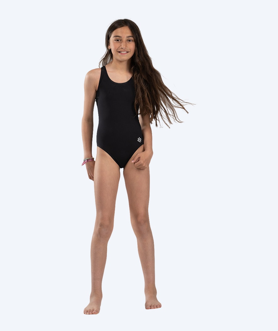Watery Badeanzug für Mädchen - Eco Poolparty - Schwarz