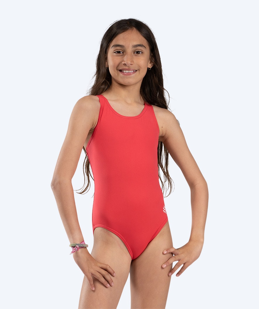 Watery Badeanzug für Mädchen - Eco Poolparty - Papaya Pink