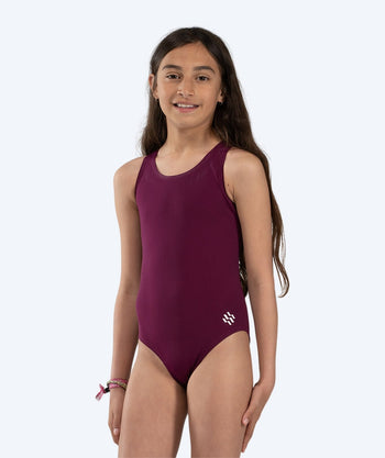 Watery Badeanzug für Mädchen - Eco Poolparty - Rubinrot
